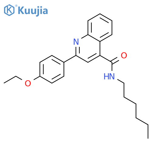 2-(4-Ethoxy-phenyl)-quinoline-4-carboxylic acid hexylamide structure