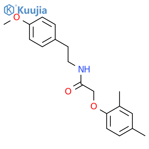 2-(2,4-Dimethylphenoxy)-N-(4-methoxyphenethyl)acetamide structure