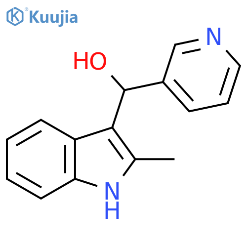 (2-methyl-1H-indol-3-yl)(pyridin-3-yl)methanol structure