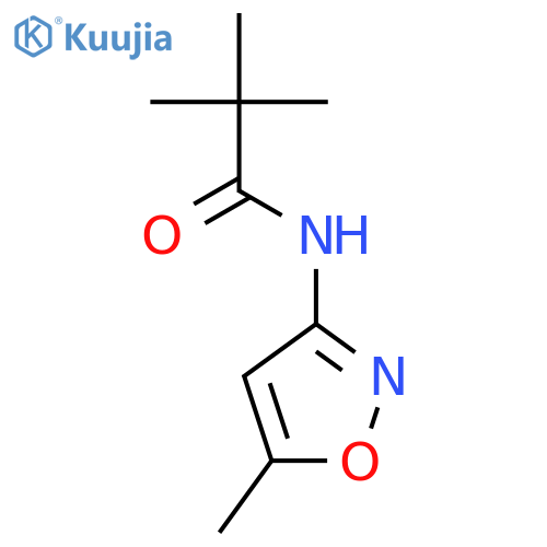 2,2-dimethyl-N-(5-methyl-1,2-oxazol-3-yl)propanamide structure