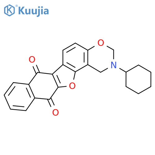 16-cyclohexyl-12,18-dioxa-16-azapentacyclo11.8.0.0^{2,11}.0^{4,9}.0^{14,19}henicosa-1(13),2(11),4(9),5,7,14(19),20-heptaene-3,10-dione structure