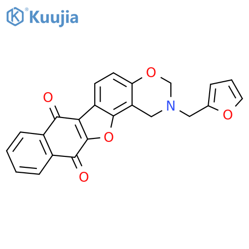 16-(furan-2-yl)methyl-12,18-dioxa-16-azapentacyclo11.8.0.0^{2,11}.0^{4,9}.0^{14,19}henicosa-1(13),2(11),4(9),5,7,14(19),20-heptaene-3,10-dione structure