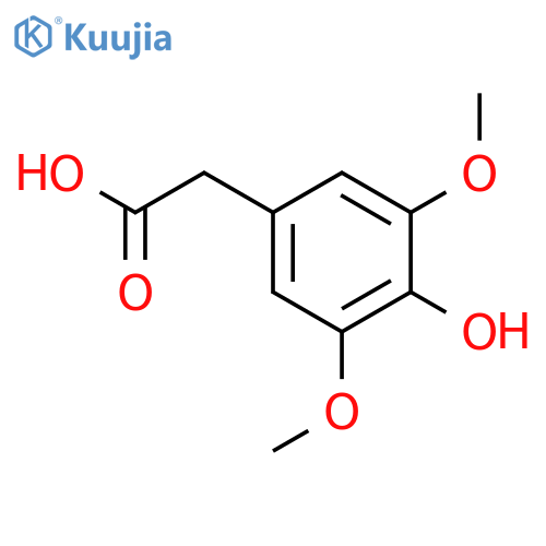 3,5-Dimethoxy-4-hydroxyphenylacetic acid structure