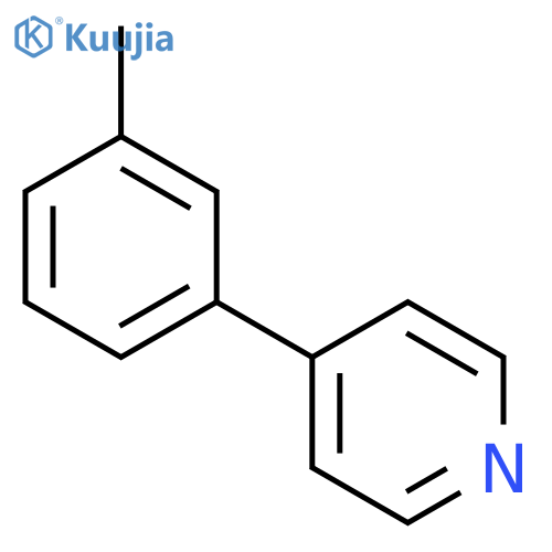 Pyridine, 4-(3-methylphenyl)- structure
