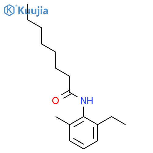 N-(2-ethyl-6-methylphenyl)octanamide structure