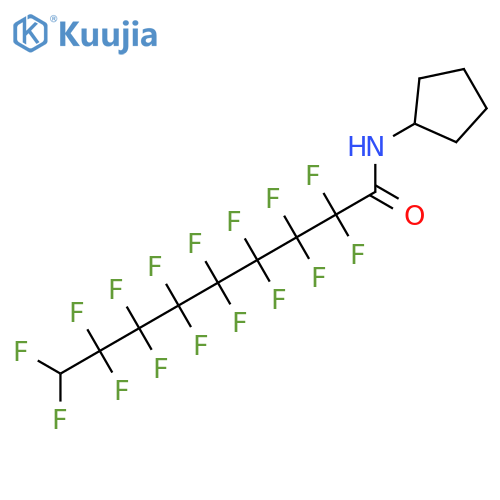 <br>2,2,3,3,4,4,5,5,6,6,7,7,8,8,9,9-Hexadecafluoro-nonanoic acid cyclopentylami de structure