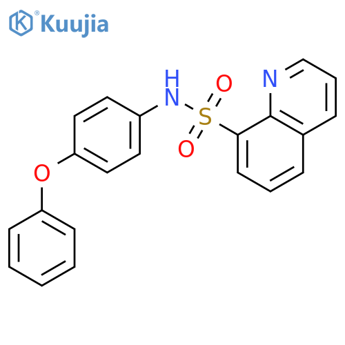 (4-phenoxyphenyl)(8-quinolylsulfonyl)amine structure