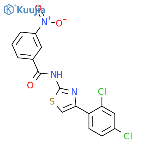 N-[4-(2,4-dichlorophenyl)-1,3-thiazol-2-yl]-3-nitrobenzamide structure