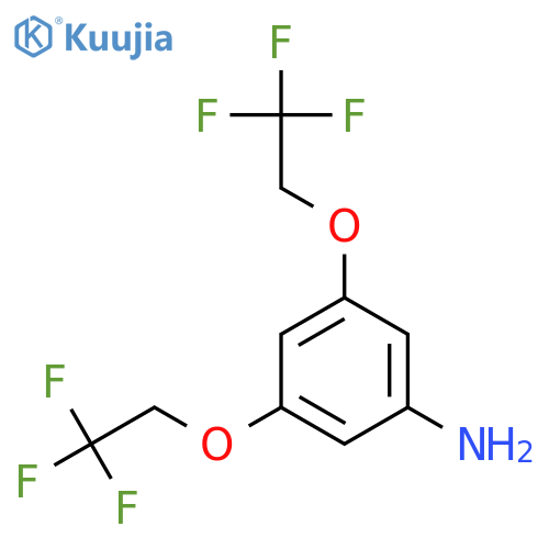 3,5-bis(2,2,2-trifluoroethoxy)aniline structure