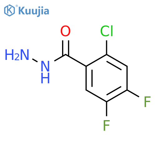 2-chloro-4,5-difluorobenzohydrazide structure