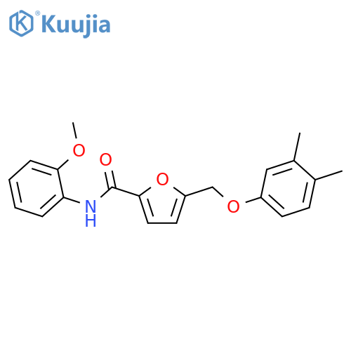 5-[(3,4-dimethylphenoxy)methyl]-N-(2-methoxyphenyl)-2-furamide structure