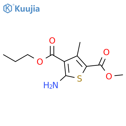 2-Methyl 4-propyl 5-amino-3-methylthiophene-2,4-dicarboxylate structure
