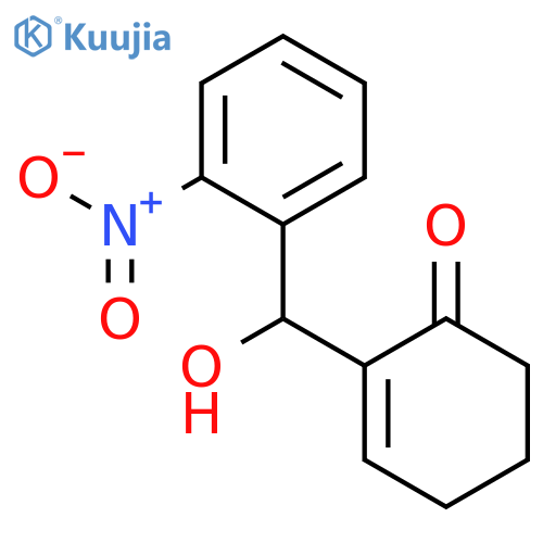 2-CYCLOHEXEN-1-ONE, 2-[HYDROXY(2-NITROPHENYL)METHYL]- structure