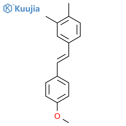 Benzene, 4-[(1E)-2-(4-methoxyphenyl)ethenyl]-1,2-dimethyl- structure
