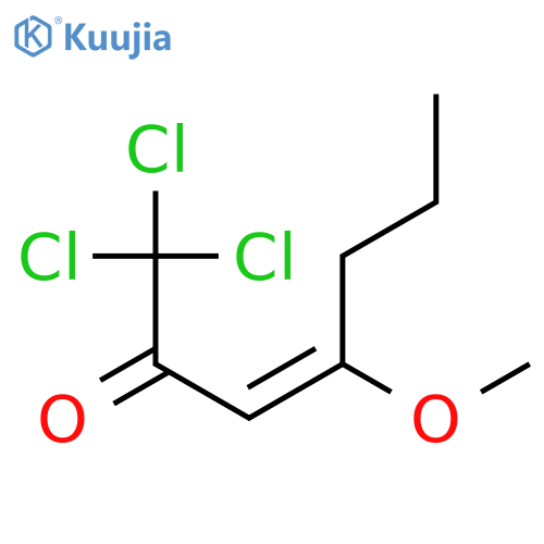3-Hepten-2-one, 1,1,1-trichloro-4-methoxy-, (3E)- structure