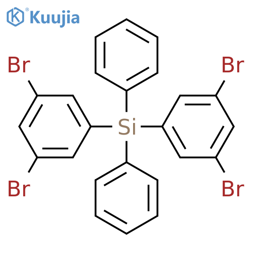 bis(3,5-dibromophenyl)diphenylsilane structure