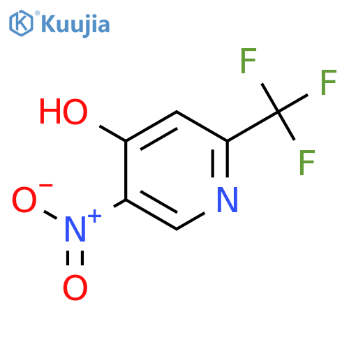 5-nitro-2-(trifluoromethyl)-1,4-dihydropyridin-4-one structure
