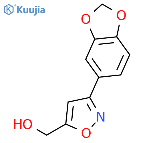 (3-Benzo1,3dioxol-5-yl-isoxazol-5-yl)-methanol structure