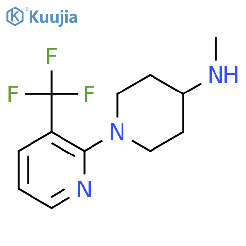 4-PIPERIDINAMINE, N-METHYL-1-[3-(TRIFLUOROMETHYL)-2-PYRIDINYL]- structure