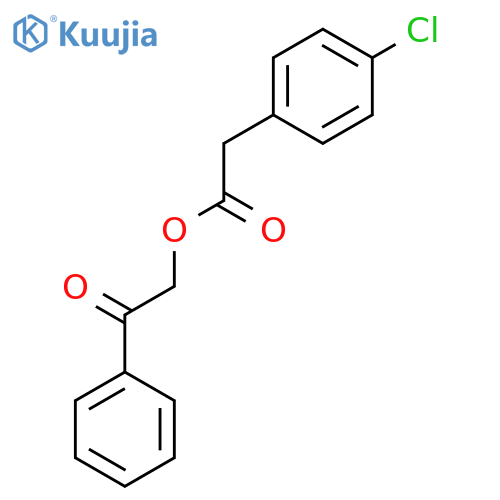 BENZENEACETIC ACID, 4-CHLORO-, 2-OXO-2-PHENYLETHYL ESTER structure