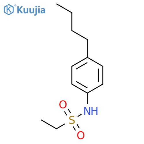 Ethanesulfonic acid (4-butyl-phenyl)-amide structure