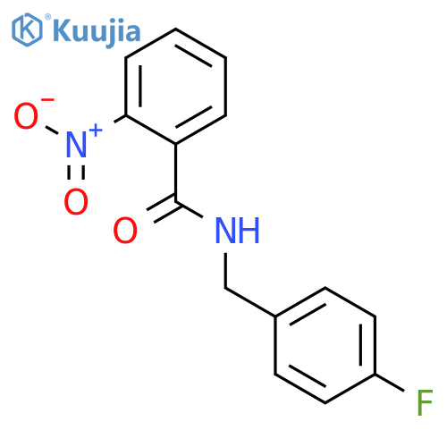 N-(4-Fluoro-benzyl)-2-nitro-benzamide structure