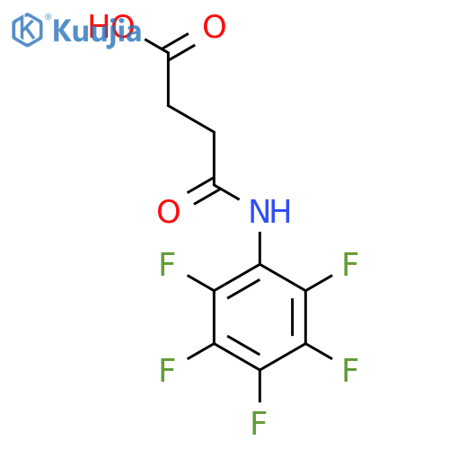 3-(Pentafluorophenyl)carbamoylpropanoic Acid structure