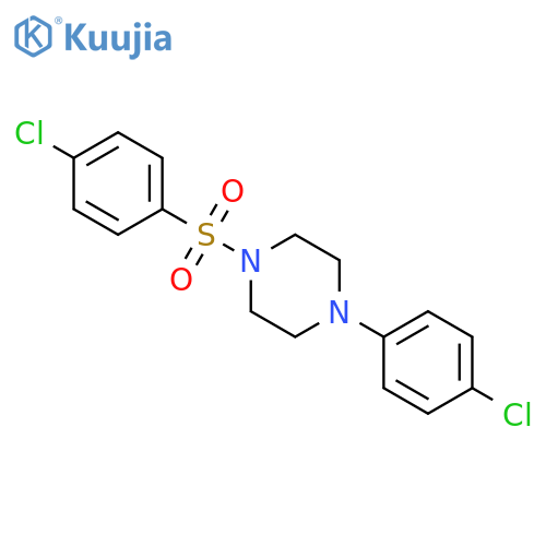 PIPERAZINE, 1-(4-CHLOROPHENYL)-4-[(4-CHLOROPHENYL)SULFONYL]- structure