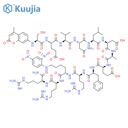 MCA-SEVNLDAEFR-K(Dnp)-RR, amide structure