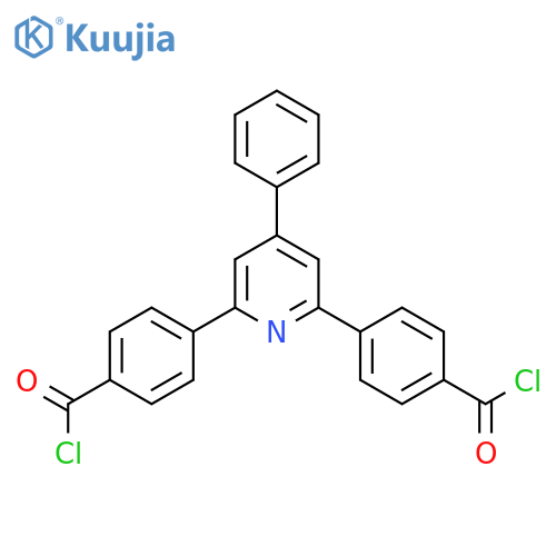 Benzoyl chloride, 4,4'-(4-phenyl-2,6-pyridinediyl)bis- structure