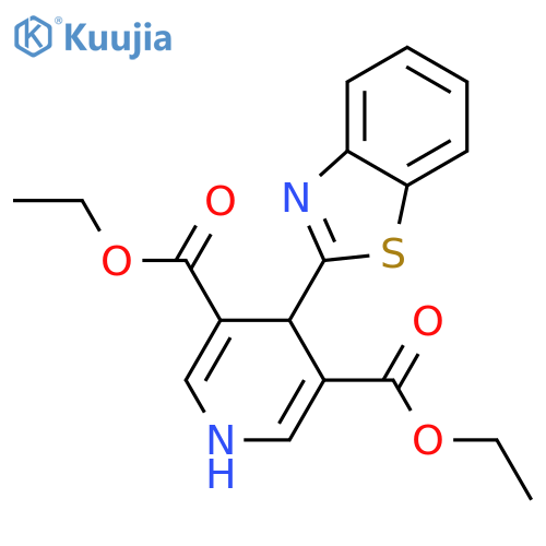 3,5-Diethyl 4-(2-benzothiazolyl)-1,4-dihydro-3,5-pyridinedicarboxylate structure