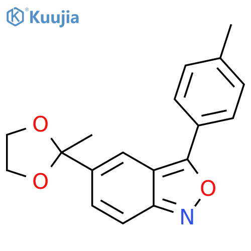 5-(2-Methyl-[1,3]dioxolan-2-yl)-3-p-tolyl-benzo[c]isoxazole structure