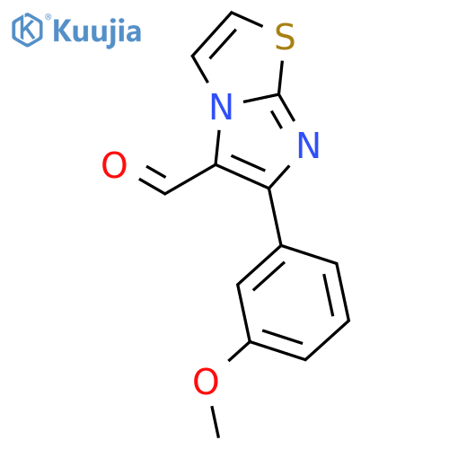 6-(3-Methoxyphenyl)imidazo[2,1-b]thiazole-5-carbaldehyde structure