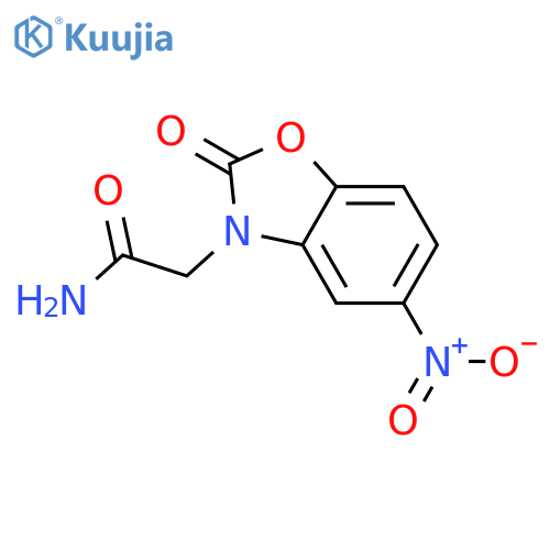2-(5-Nitro-2-oxobenzo[d]oxazol-3(2H)-yl)acetamide structure