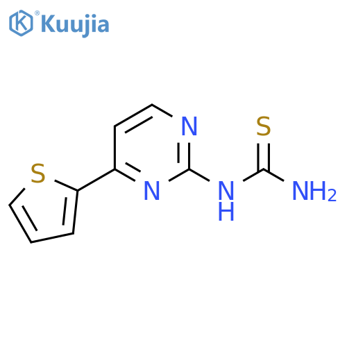 N-[4-(2-Thienyl)-2-pyrimidinyl]thiourea structure