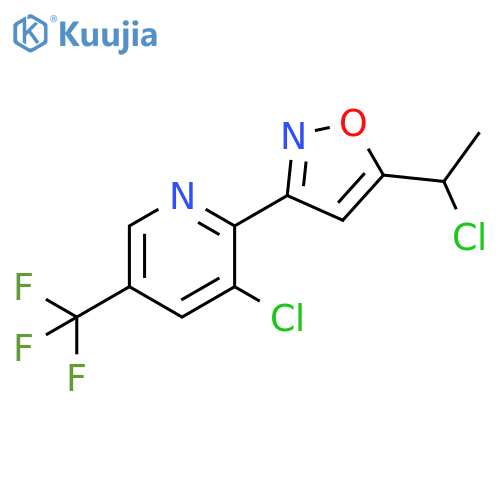 3-Chloro-2-5-(1-chloroethyl)-3-isoxazolyl-5-(trifluoromethyl)pyridine structure