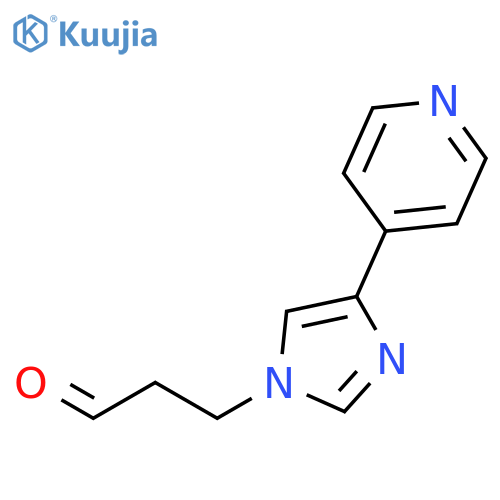 4-(4-pyridinyl)-1H-Imidazole-1-propanal structure