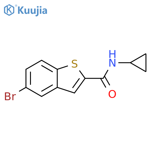 Benzo[b]thiophene-2-carboxamide, 5-bromo-N-cyclopropyl- structure