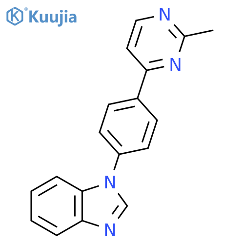1-[4-(2-methyl-4-pyrimidinyl)phenyl]-1H-1,3-benzimidazole structure