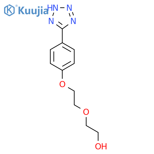 2-[2-[4-(2H-tetrazol-5-yl)phenoxy]ethoxy]ethanol structure