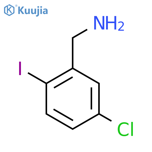 (5-Chloro-2-iodophenyl)methanamine structure