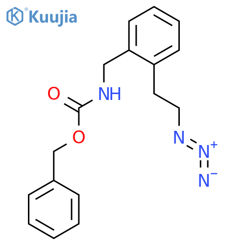 CARBAMIC ACID, [[2-(2-AZIDOETHYL)PHENYL]METHYL]-, PHENYLMETHYL ESTER structure