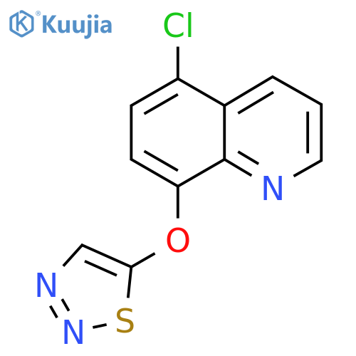 5-Chloro-8-quinolinyl 1,2,3-thiadiazol-5-yl ether structure