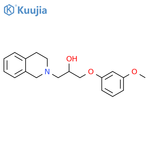 2(1H)-Isoquinolineethanol, 3,4-dihydro-α-[(3-methoxyphenoxy)methyl]- structure