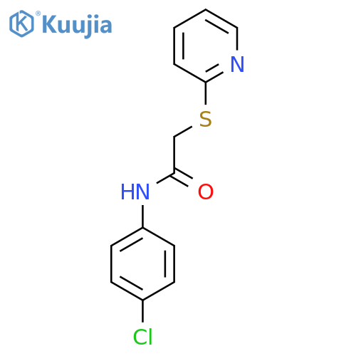N-(4-CHLOROPHENYL)-2-(2-PYRIDINYLSULFANYL)ACETAMIDE structure