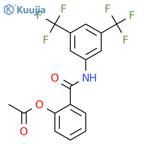 Benzamide, 2-(acetyloxy)-N-[3,5-bis(trifluoromethyl)phenyl]- structure
