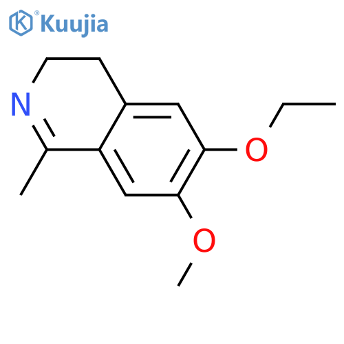 Isoquinoline, 6-ethoxy-3,4-dihydro-7-methoxy-1-methyl-(9ci) structure