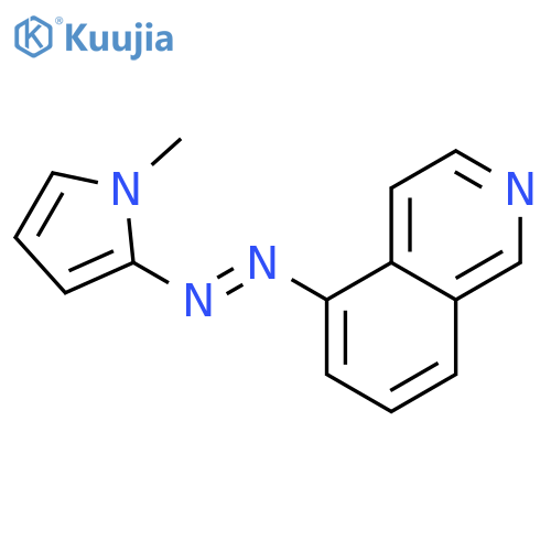 ISOQUINOLINE, 5-[(1-METHYL-1H-PYRROL-2-YL)AZO]- structure