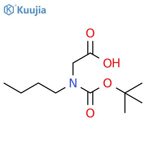 2-{(tert-butoxy)carbonyl(butyl)amino}acetic acid structure