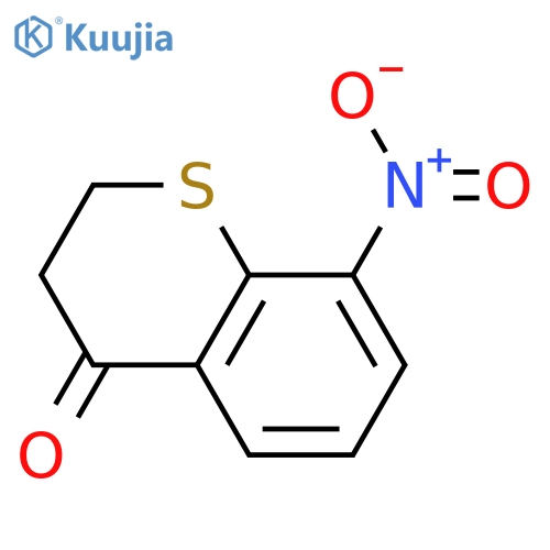 8-nitro-3,4-dihydro-2H-1-benzothiopyran-4-one structure